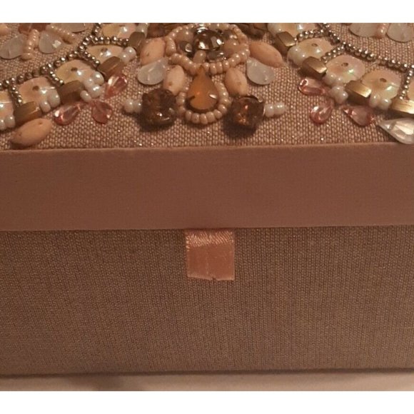 Pink Be-Jeweled Jewelry Box Pier 1 - Picture 2 of 12